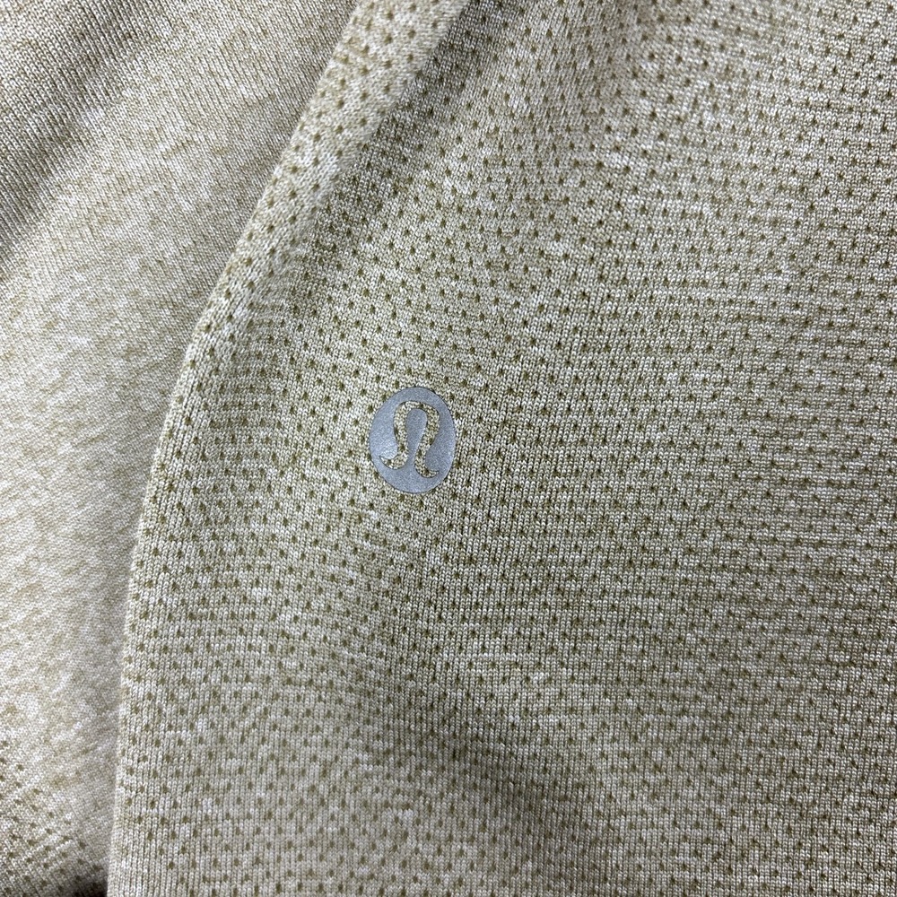 Lululemon Hoodie Mens L Green 1/4 Zip Stretch Your Head Lightweight - Picture 8 of 16